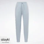 Alayki Sky Blue Gym Jogger Pants for Women | with Side Pockets Soft Knit Finish AWPJ008