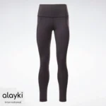 Alayki Charcoal Grey Gym Leggings for Women | with High Waistband Smooth Stretch Finish AWLT001
