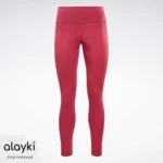 Alayki Raspberry Pink High-Waist Leggings for Women | Smooth Stretch Finish Gym Tights AWLT004