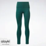 Alayki Emerald Green Leggings with Side Pockets for Women | Smooth Stretch Finish Gym Tights AWLT007