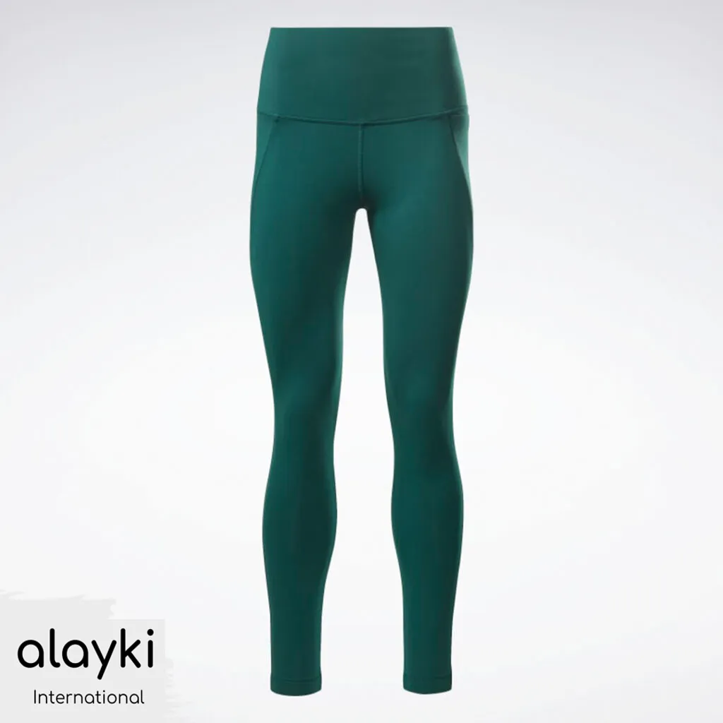 active-wear-gym-leggings-tights-AWLT007-1024x1024 Alayki Emerald Green Leggings with Side Pockets for Women | Smooth Stretch Finish Gym Tights AWLT007 - Image 1