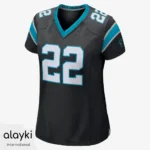 Alayki Black and Teal American Football Jersey for Women | Diagonal Shoulder Stripe Smooth Stretch Finish SWAF101