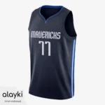 Alayki Navy Basketball Jersey for Men | Side-Stripe Panels Mesh-Panel Finish SMBT101