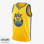Alayki Gold Basketball Jersey for Men | Notch Collar Circle Graphic Mesh-Panel Finish SMBT107