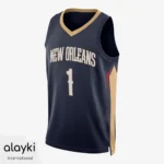 Alayki Navy and Gold Basketball Jersey for Men | Diagonal Side Panel Mesh-Panel Finish SMBT112