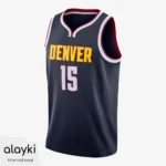 Alayki Charcoal and Red Basketball Jersey for Men | Notch V-Neck Collar Mesh-Panel Finish SMBT114