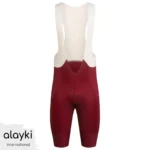 Alayki Maroon Cycling Bib Shorts for Men | with Padded Seat Panel Smooth Stretch Finish SMCL201