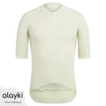 Alayki Mint Green Cycling Jersey for Men | with Textured Side Panels Mesh-Panel Finish SMCL105