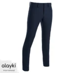 Alayki Navy Golf Trousers for Men | Zip-Fly Button Closure Lightweight Woven Finish SMGF306