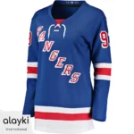 Alayki Royal Blue Ice Hockey Jersey for Women | Lace-Up Collar Mesh-Knit Finish SWIH105