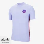 Alayki Lavender Soccer Jersey for Men | V-Neck Collar Contrast Side Stripe Smooth Stretch Finish SMSC102